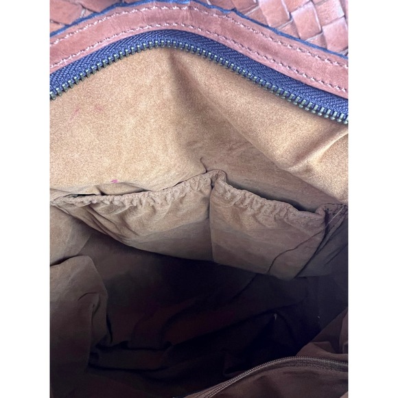 Patricia Nash Leather Paloma Tote Crossbody Bag Tan Braided Handles Shoulder Bag - Picture 14 of 14